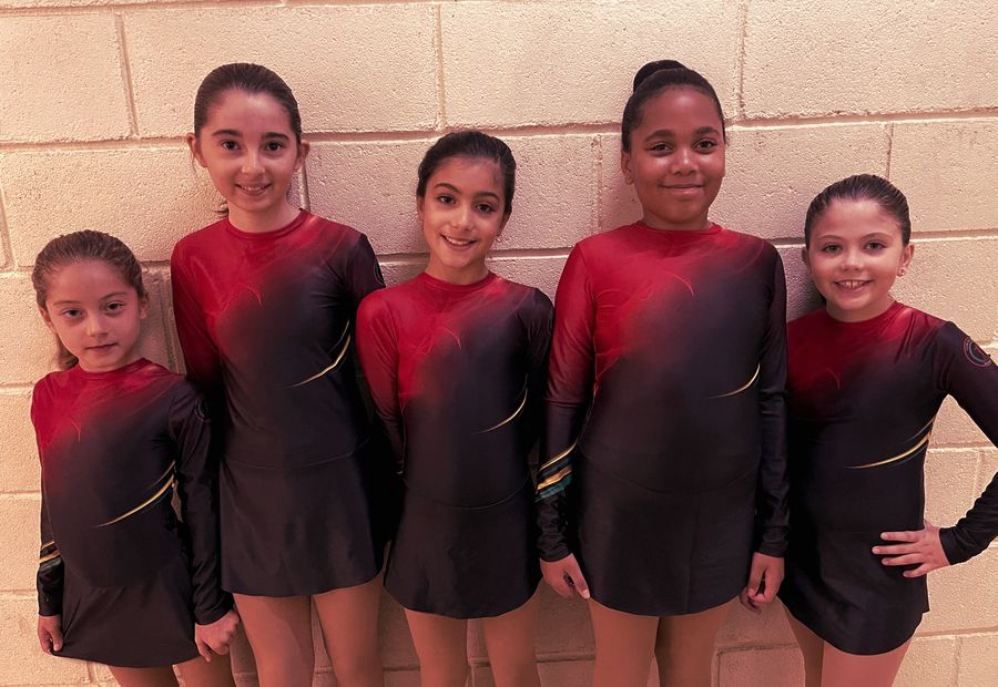Atletas do clube antes dos testes de nível