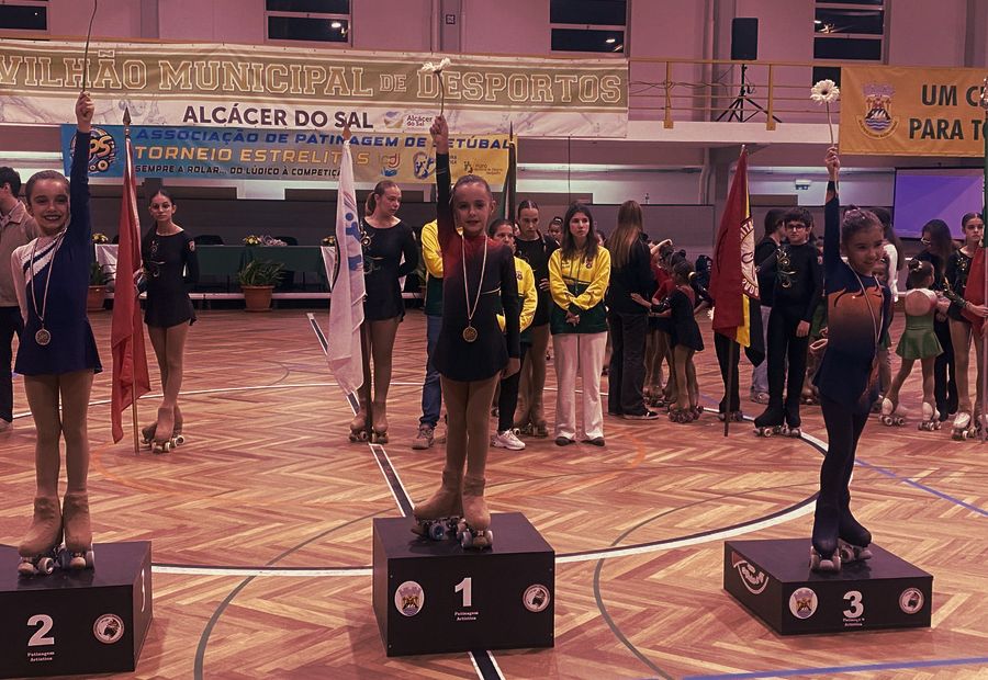 Pódio no Torneio Estrelitas, em Alcácer do Sal