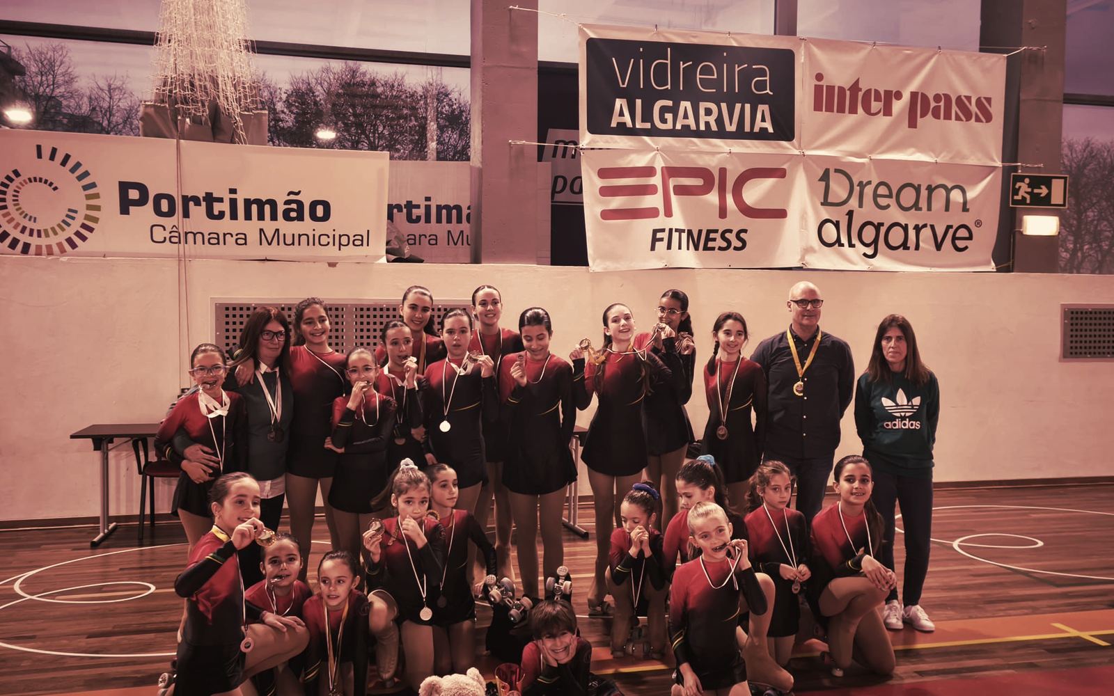 A equipa do clube em Portimão, dezembro de 2025